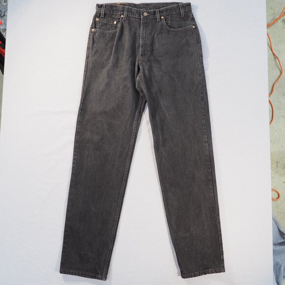 Vintage Levis 550 Jeans Mens 36x36 Black 90s USA Dark Cowboy Country Western Y2K - Picture 1 of 10